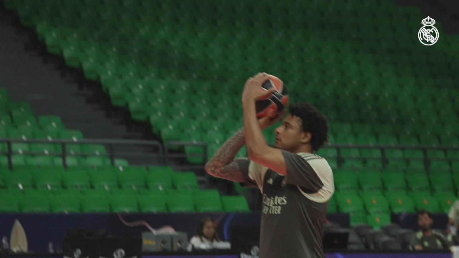 Entrenamiento Real Madrid de baloncesto