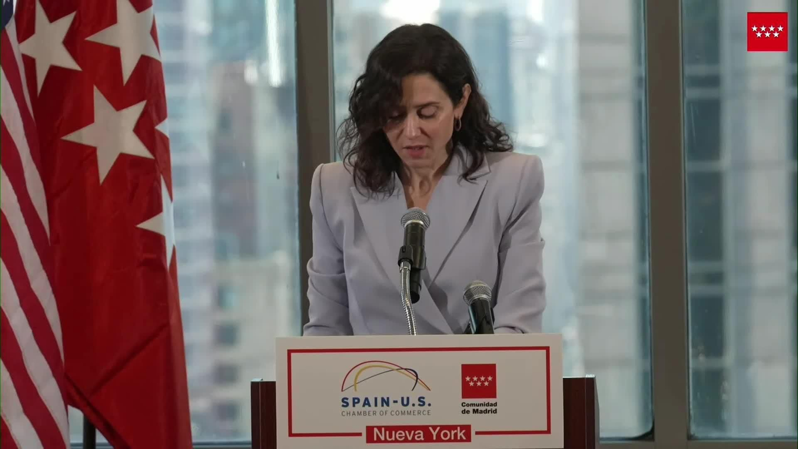 L059-NUEVA YORK VISITA DIAZ AYUSO