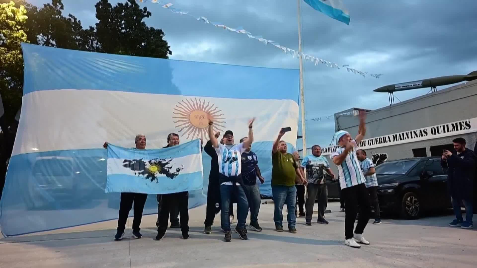 va argentina veteranos malvinas ven partido