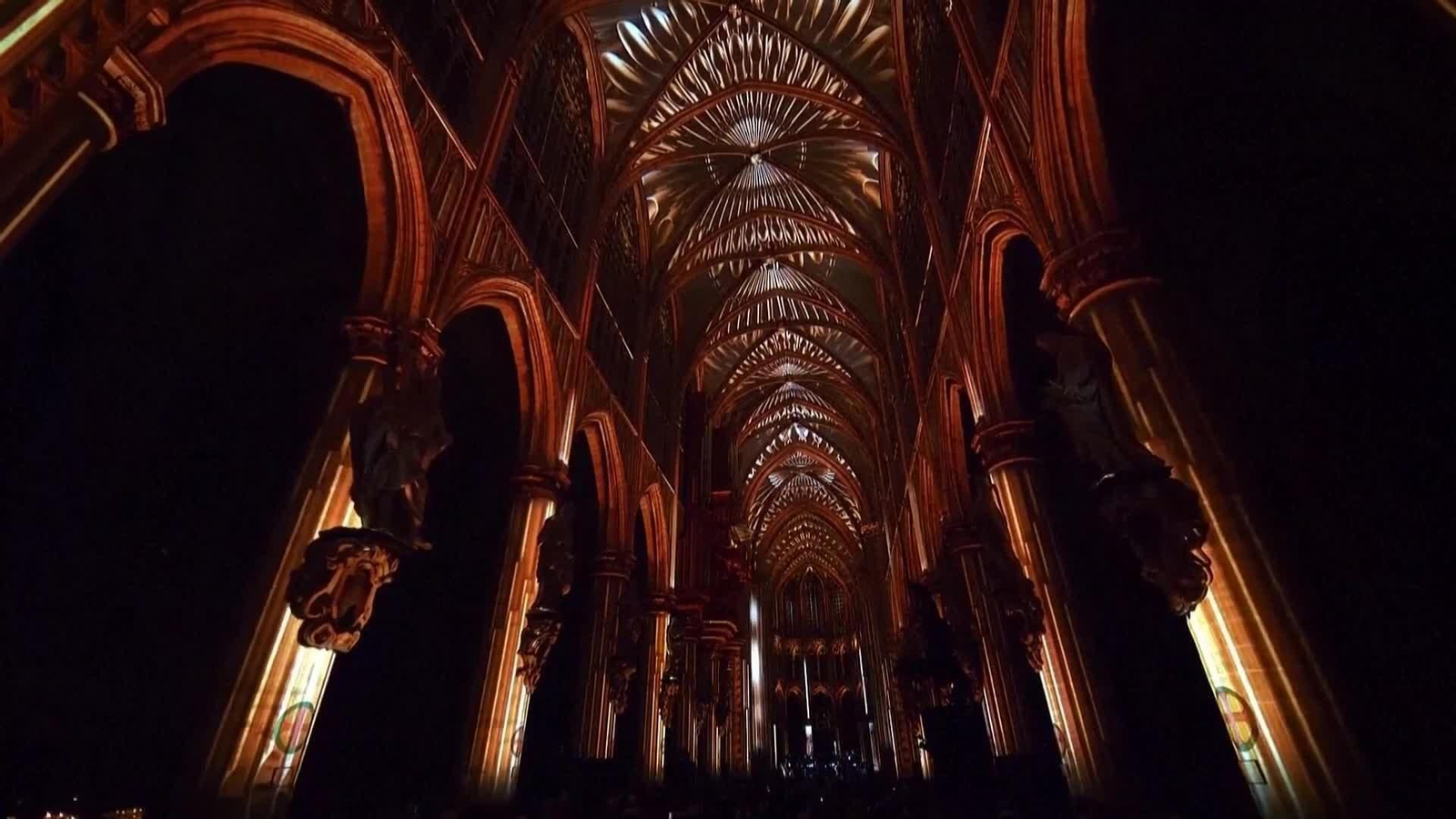va videomapping catedral de bruselas