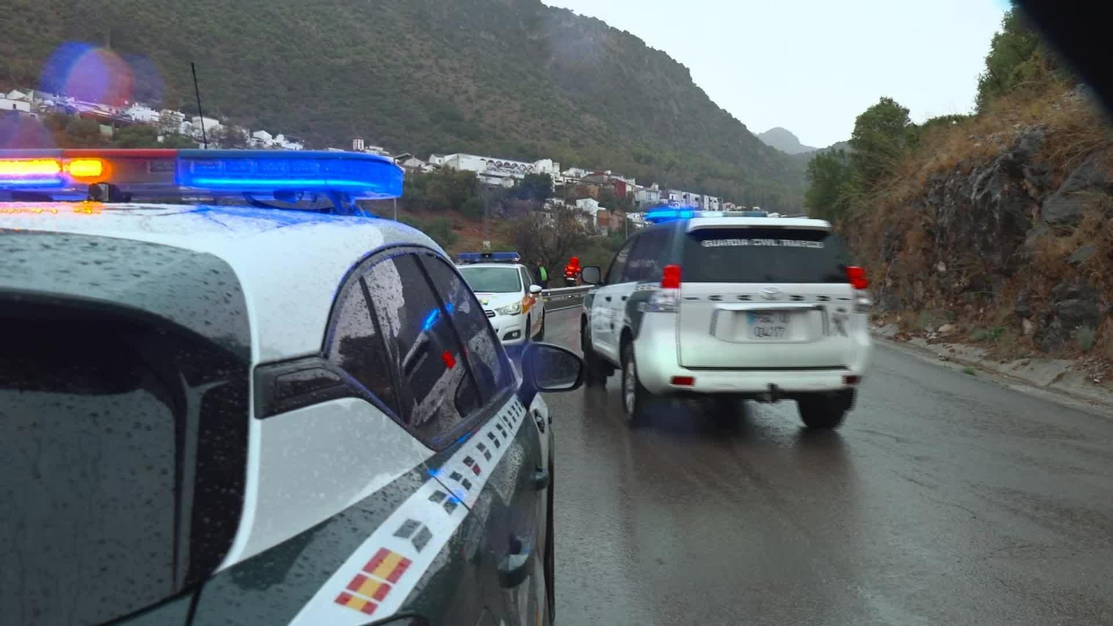 L107-MALAGA DESPRENDIMIENTO MUERTO COCHE