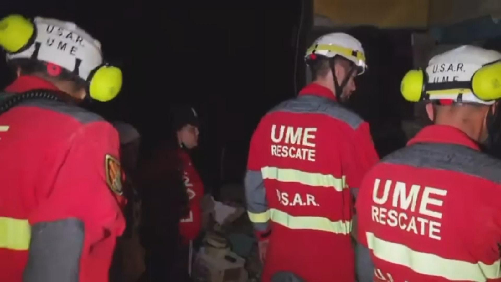 Rescate de la Unidad Militar de Emergencias (UME) española