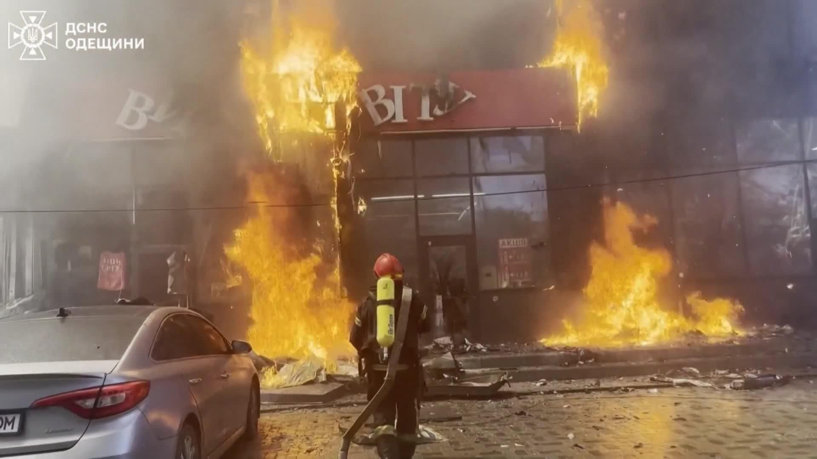 X060-UCRANIA ATAQUE DE DRON EN ODESA