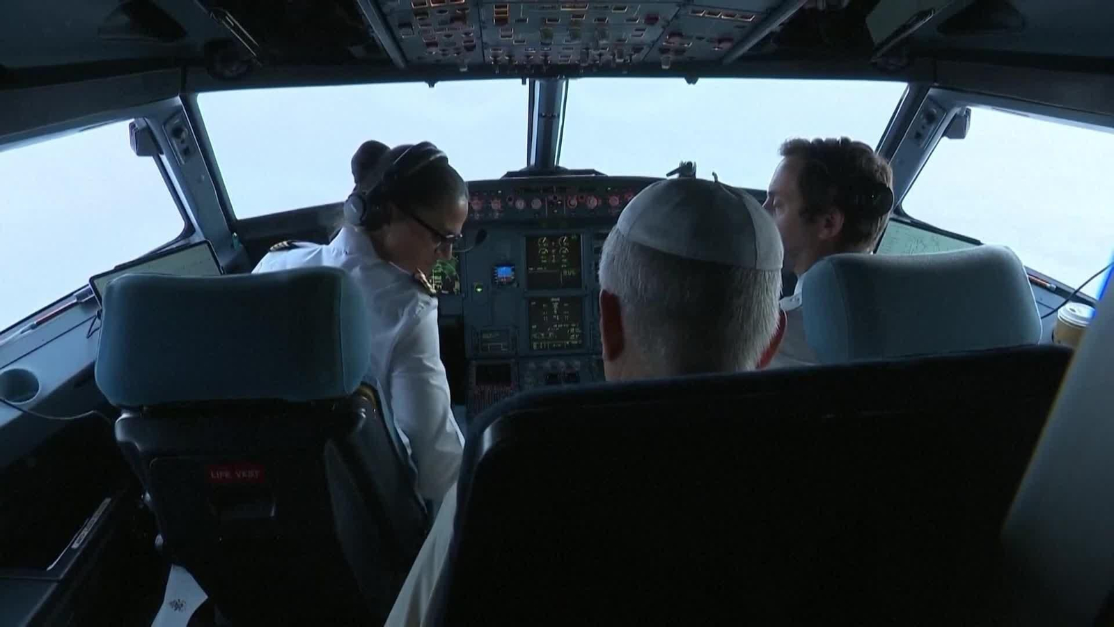 va papa cabina avion