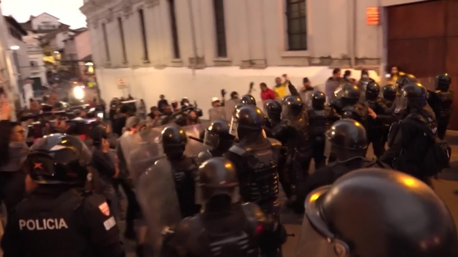 va proterstas en ecuador contra gobierno