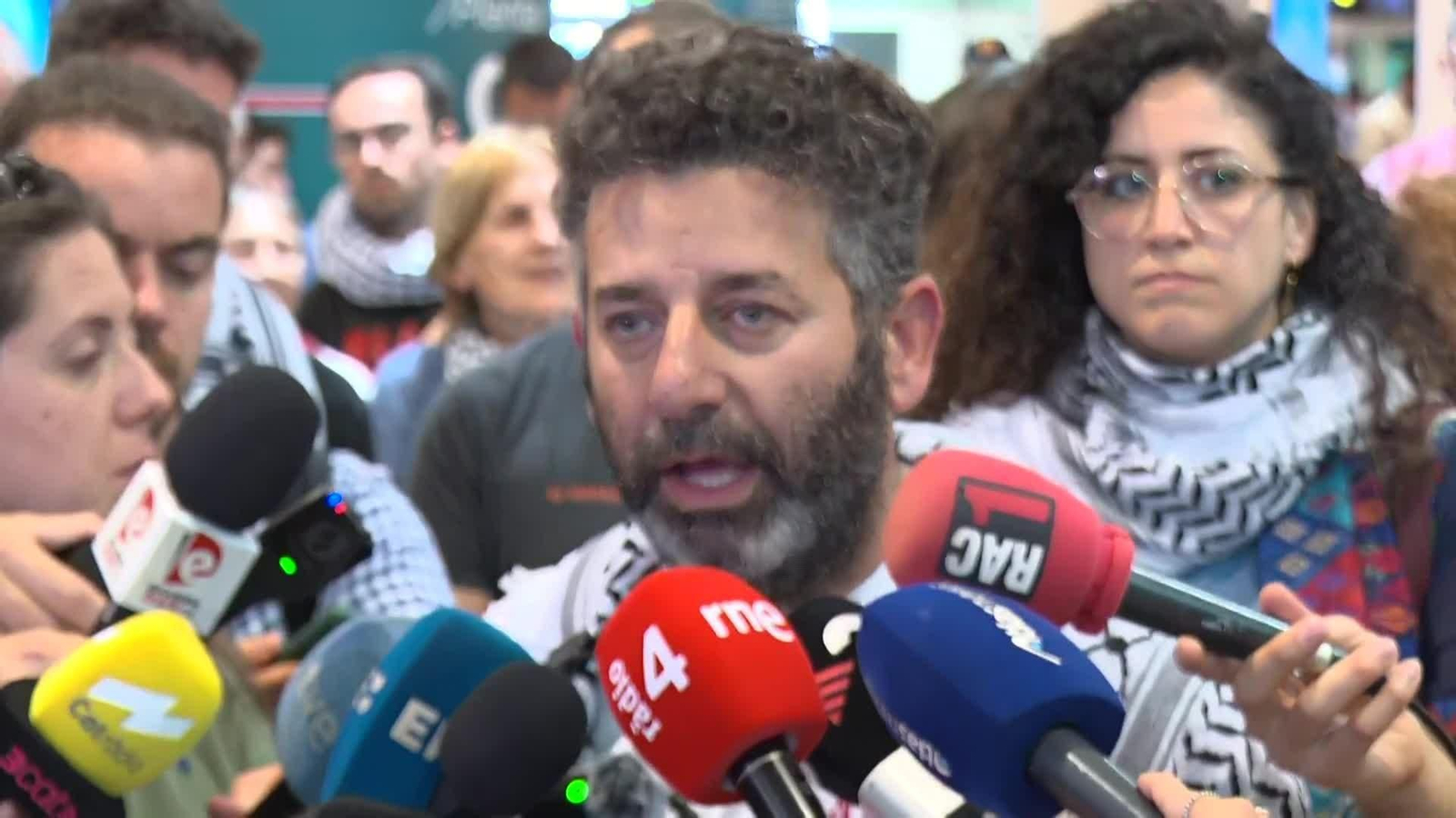 va llegada activista a barcelona