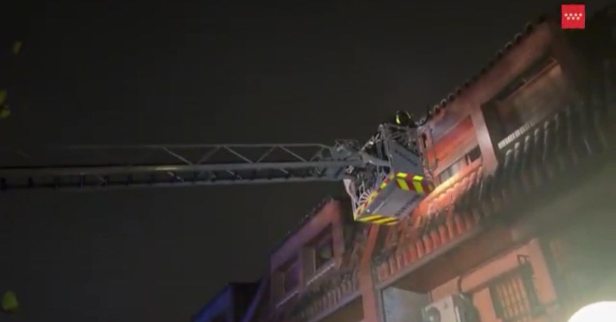 Muere un hombre en el incendio de su casa en Madrid