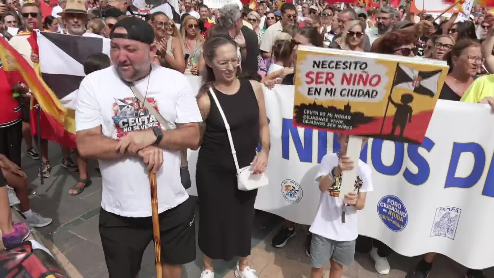 D018-CEUTA MARCHA PROTESTA SITUACION MIGRANTES