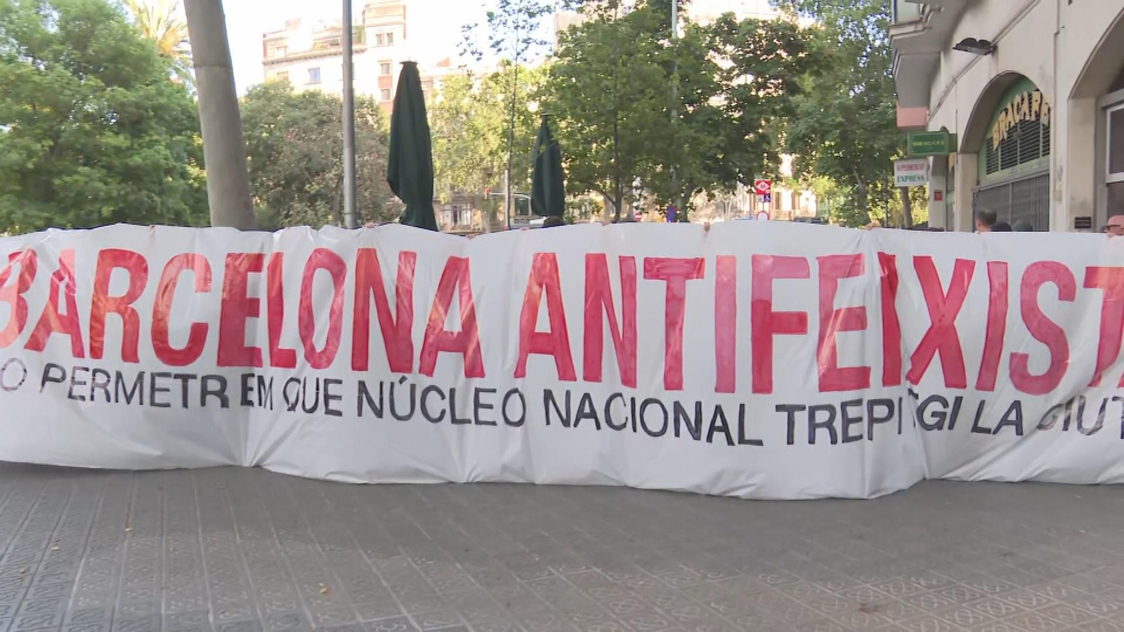 Marcha antifascista Barcelona