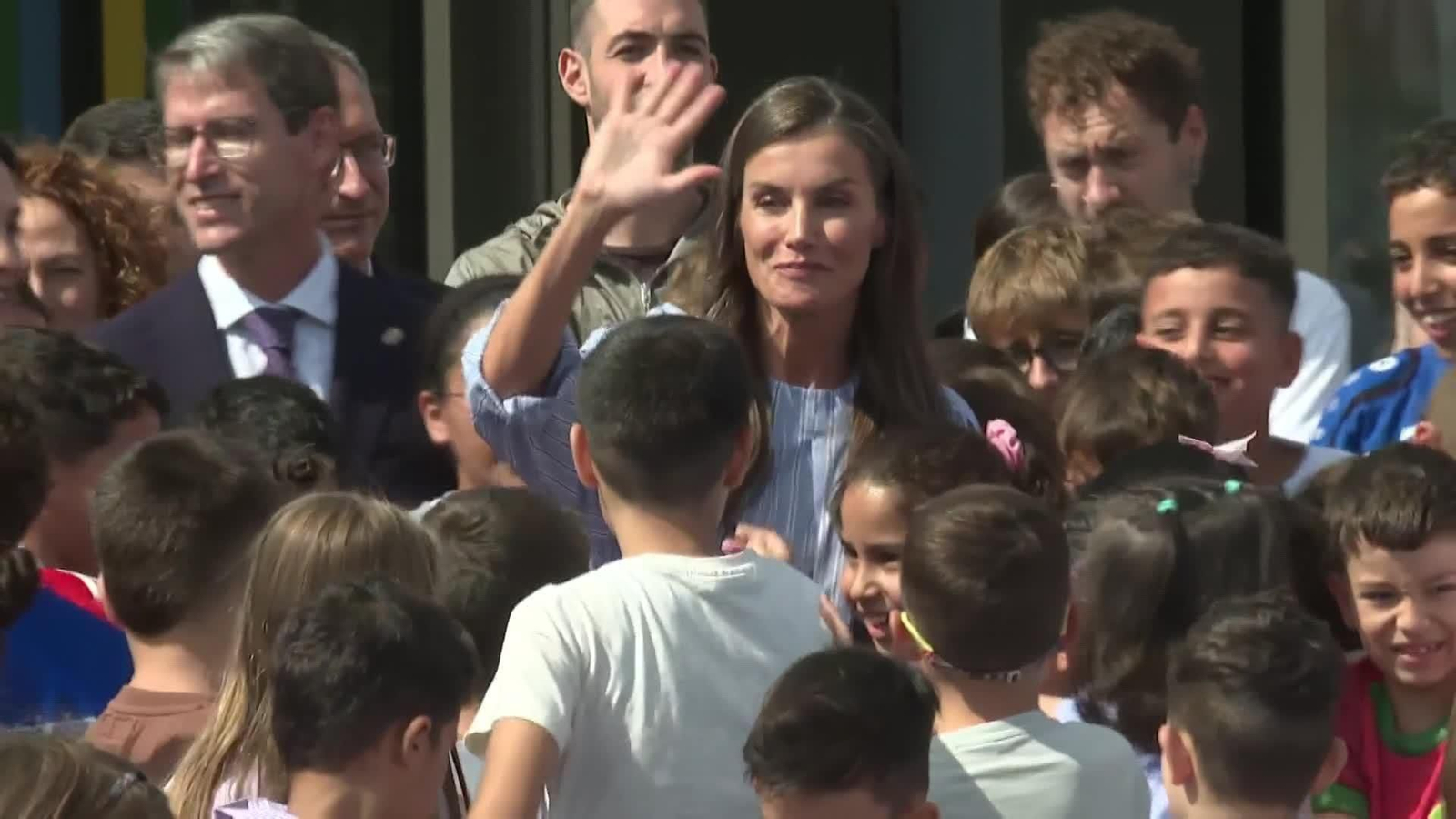 va letizia en el inicio colegio
