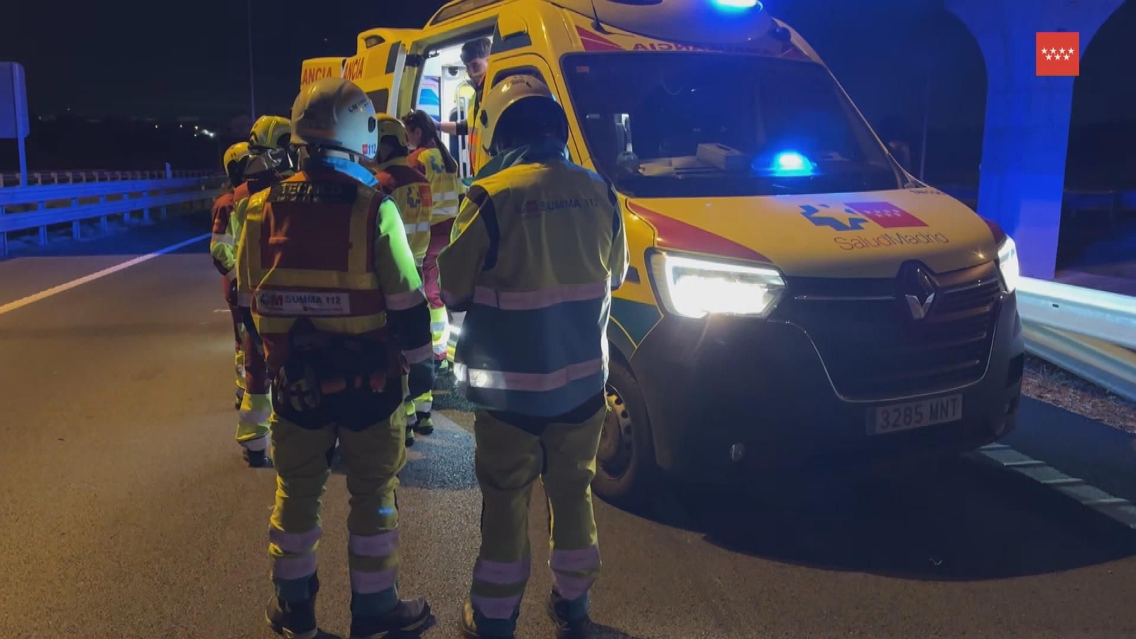 X014 MADRID IMÁGENES 112 ATROPELLADO M50.Duplicate frame 113