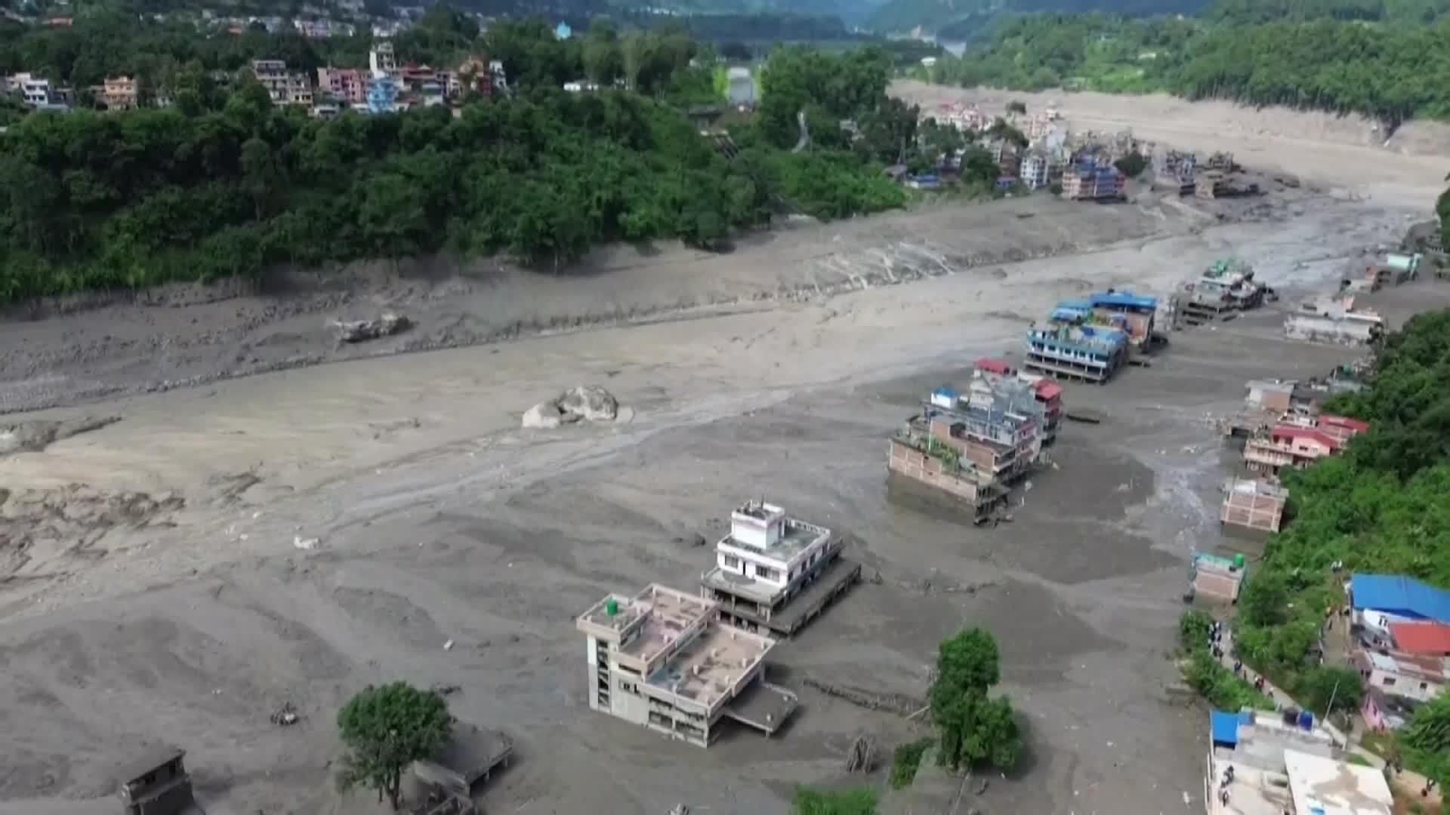 va dron nepal arrasado inundaciones