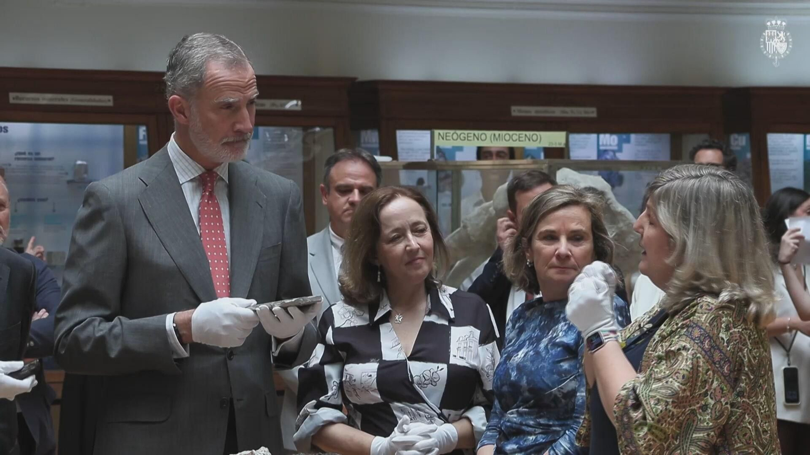 J076-MADRID FELIPE VI VISITA MUSEO GEOMINERO