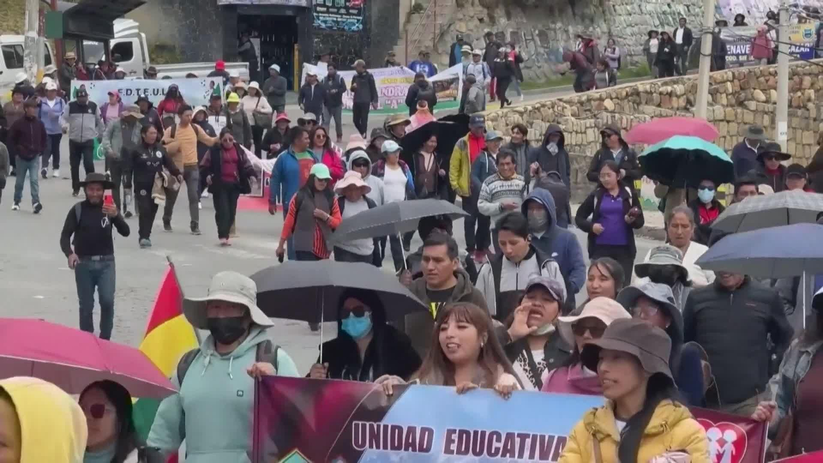 va bolivia protestas profesores