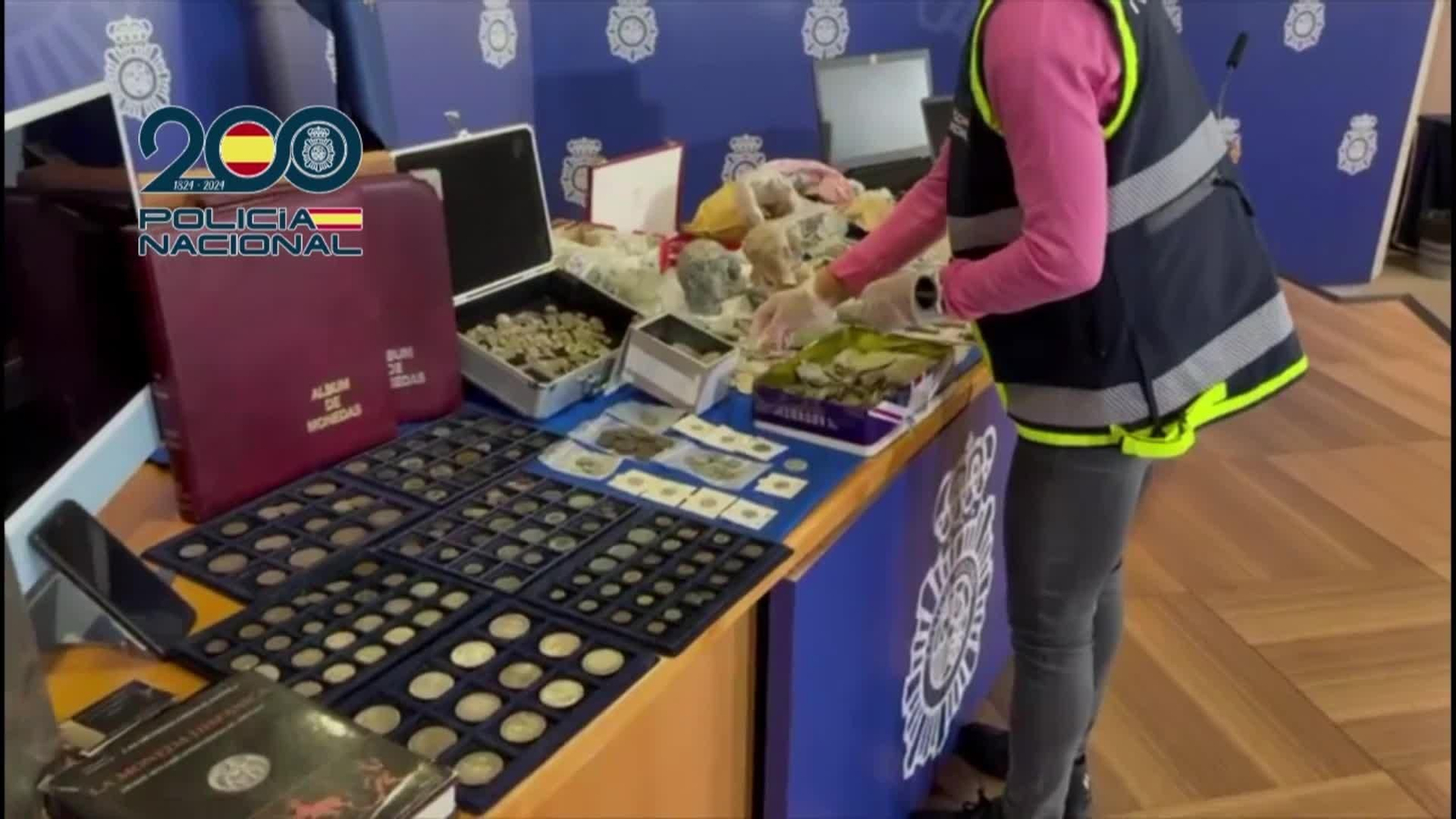 L635-IMAGENES POLICIA DETENIDOS EXPOLIO ARQUEOLOGICO