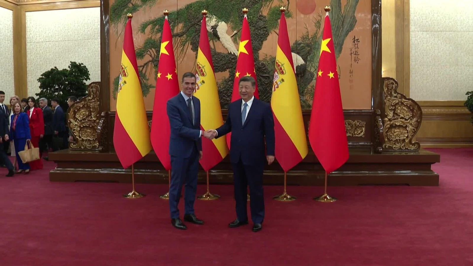 Sintonía entre Sánchez y Xi