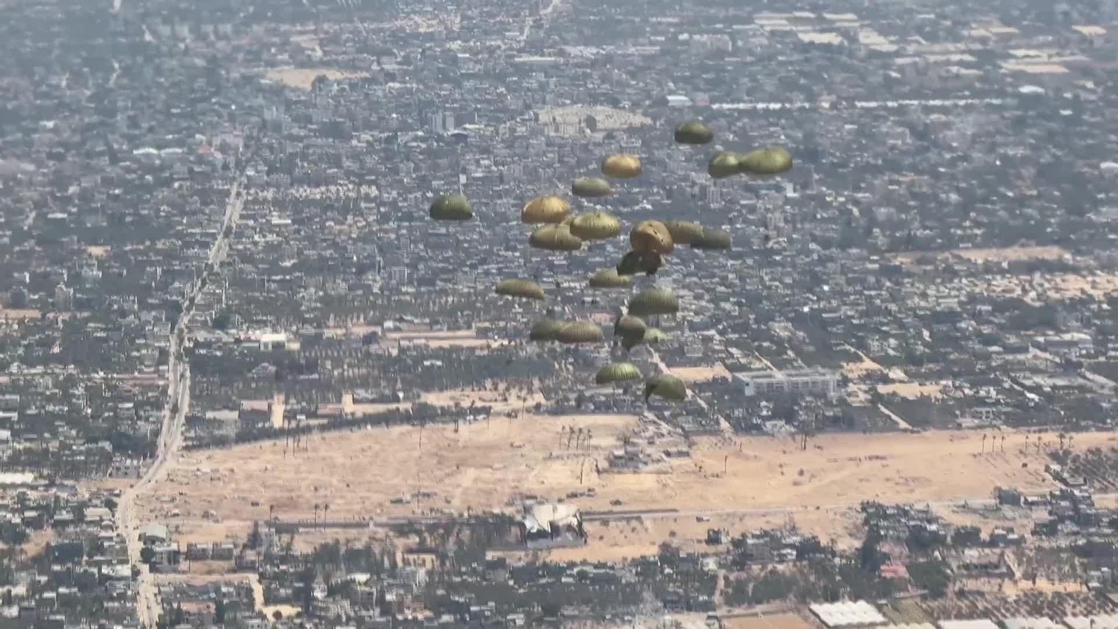 va lanzamiento ayuda gaza