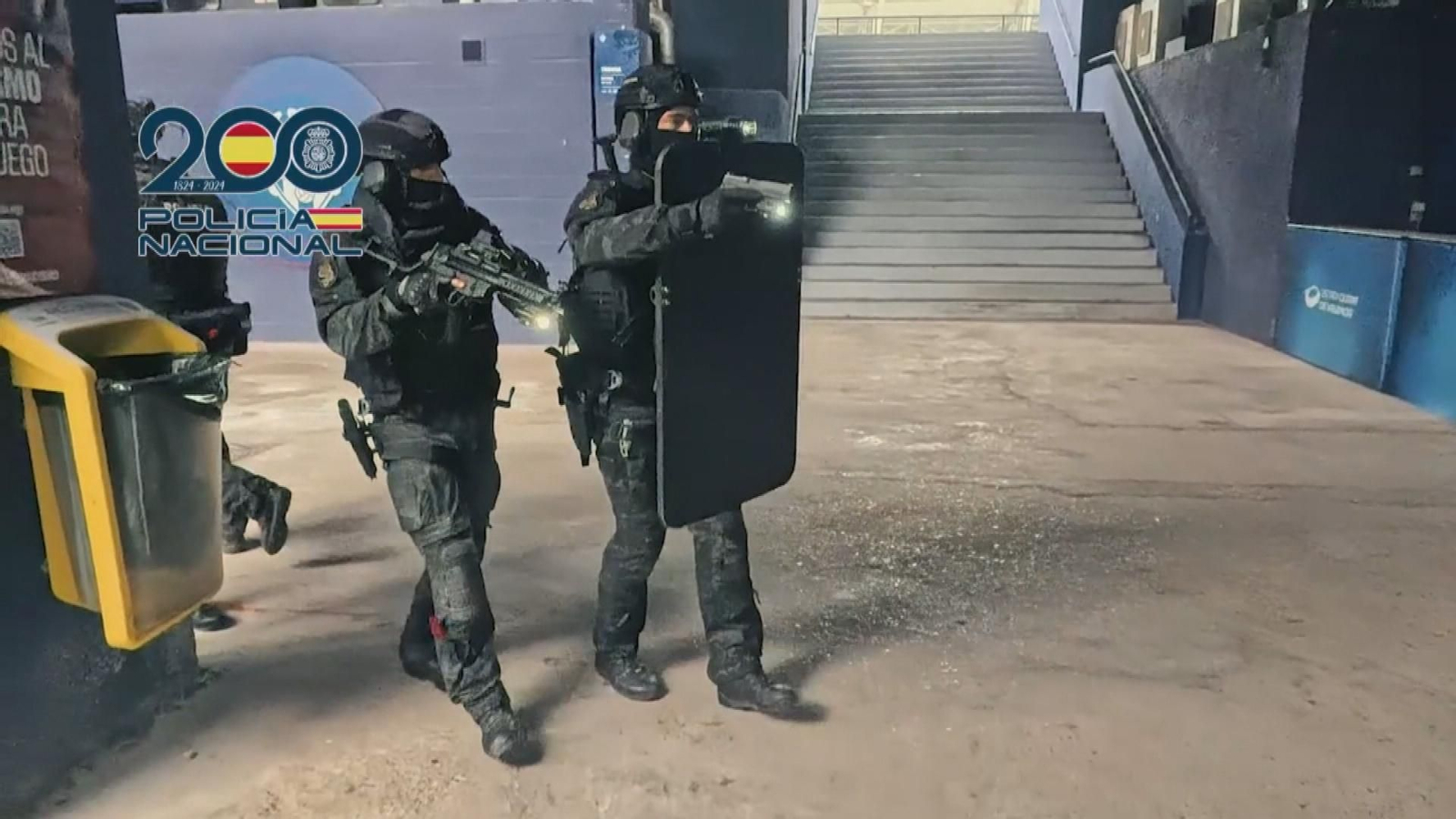 M047 IMAGENES POLICIA SIMULACRO INCIDENTE ESTADIO.Duplicate frame 1854