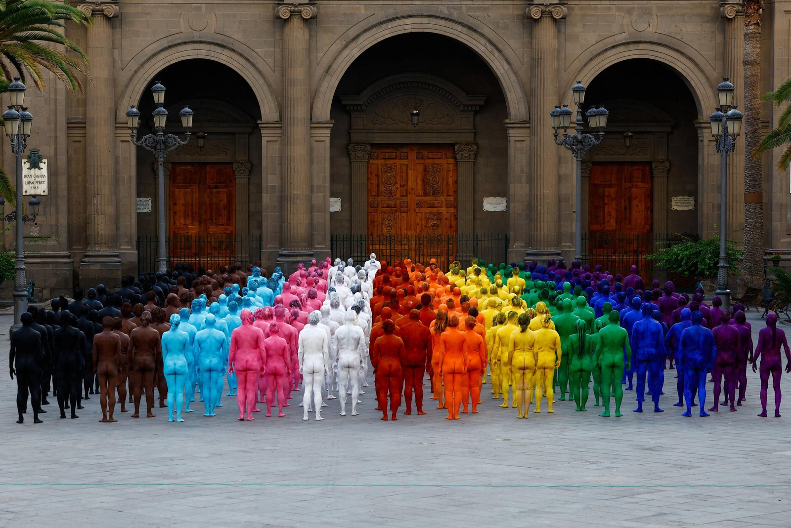 Sesión de fotos de Spencer Tunick en Las Palmas de Gran Canaria