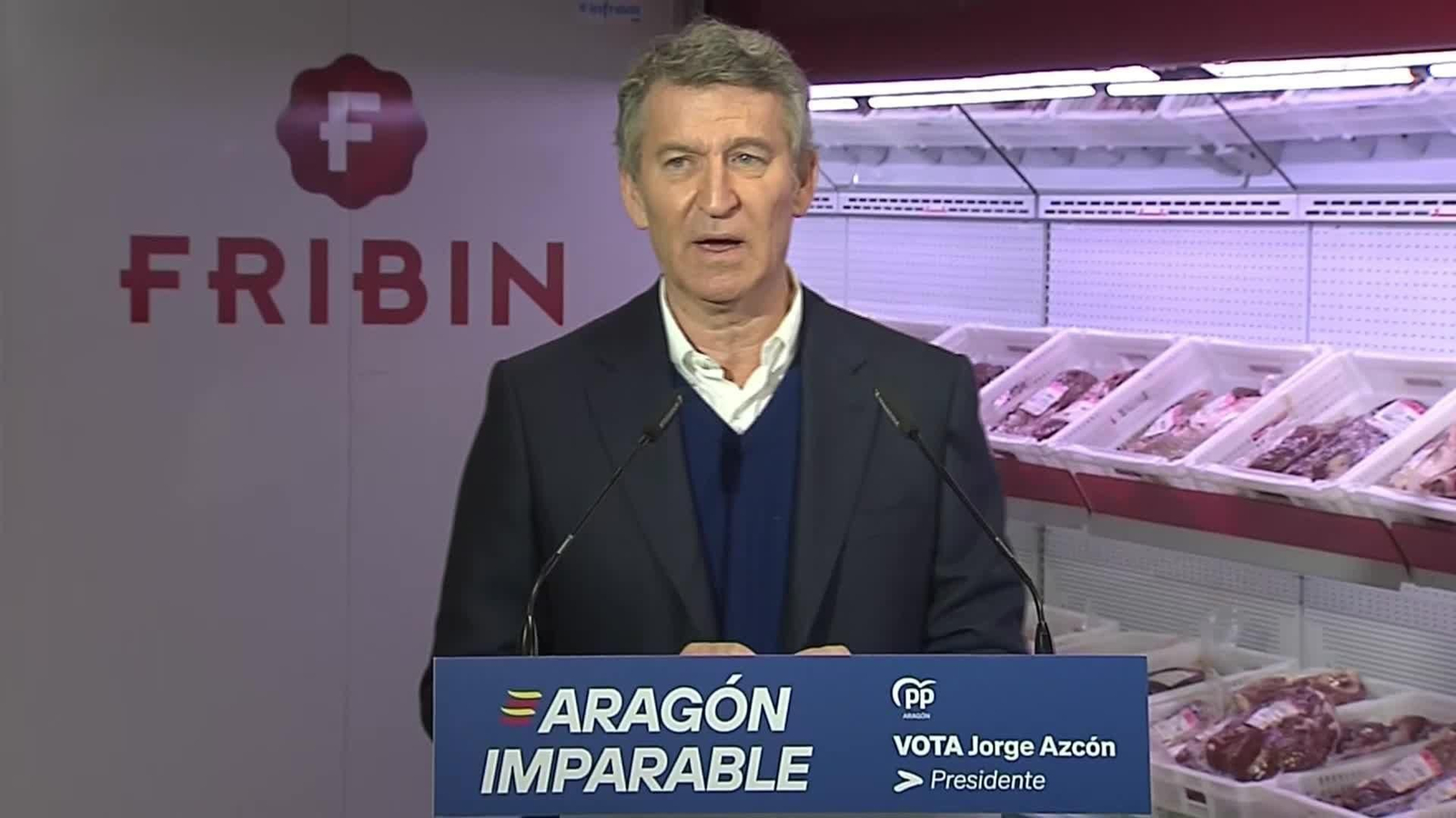 X022-HUESCA ACTO FEIJÓO EMPRESA CARNICA