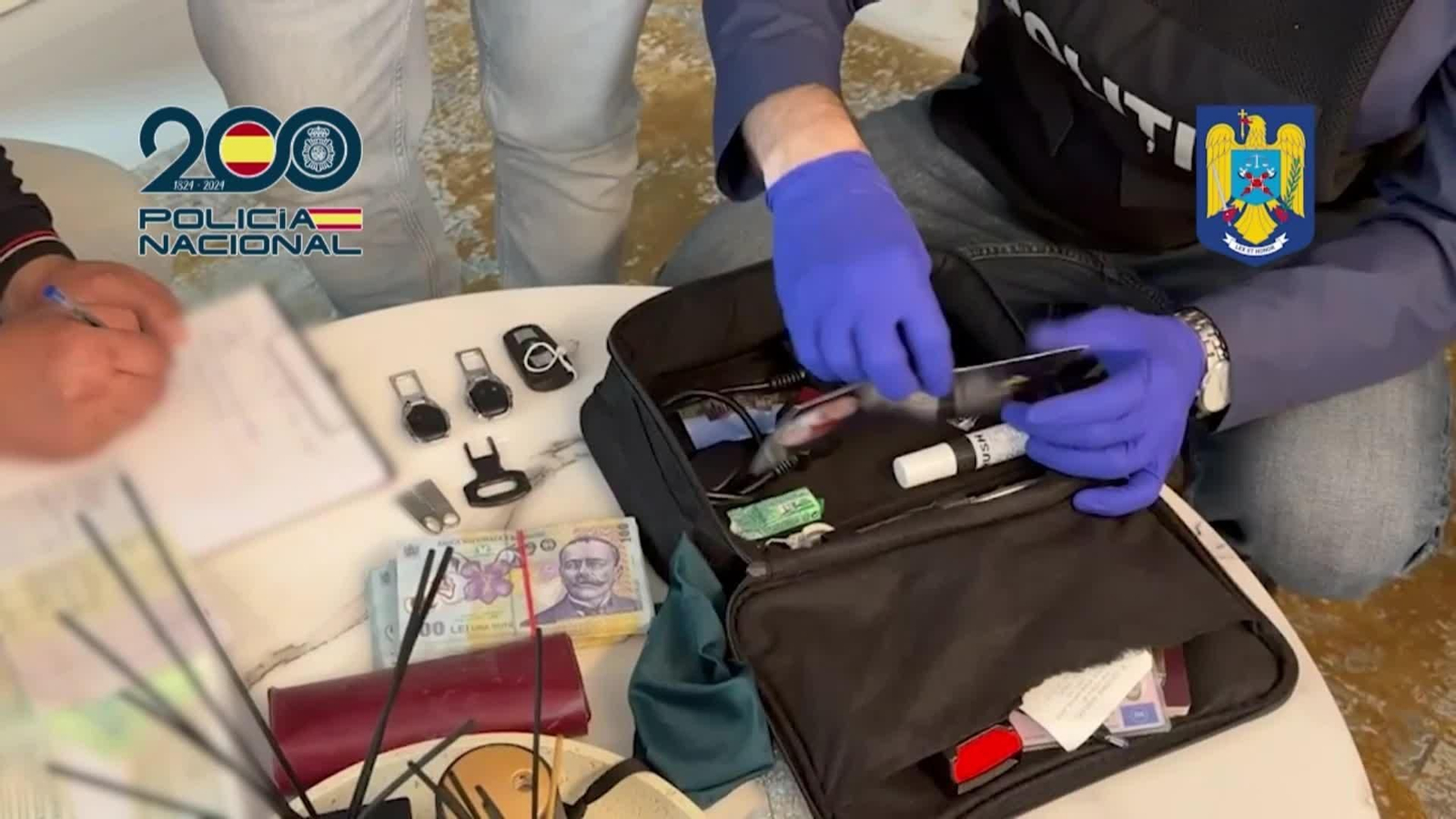 X042-IMAGENES POLICIA OPERACION ROBO COCHES