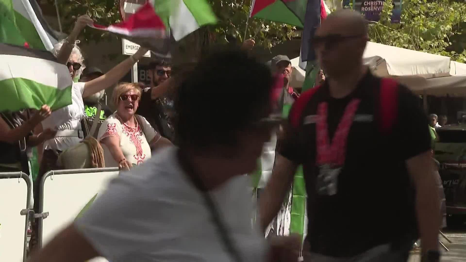 va protesta pro palestina vuelta laredo