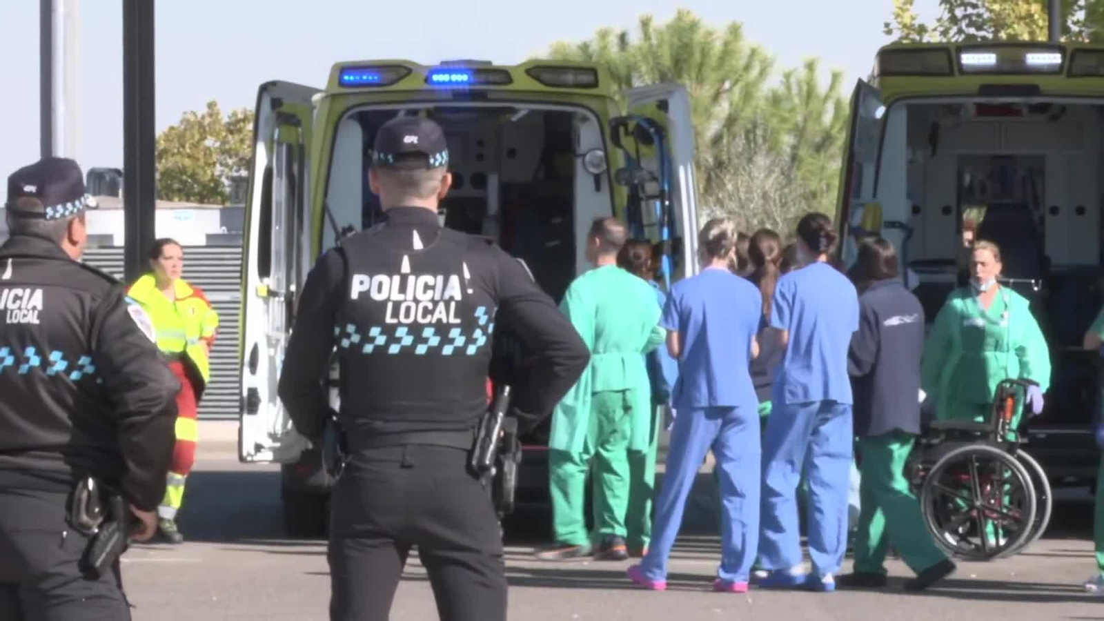 va llegada heridos hospital
