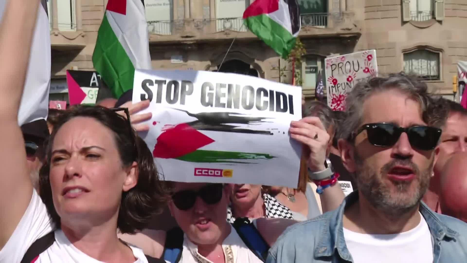 Europa registra las mayores manifestaciones pro palestina desde el inicio del genocidio