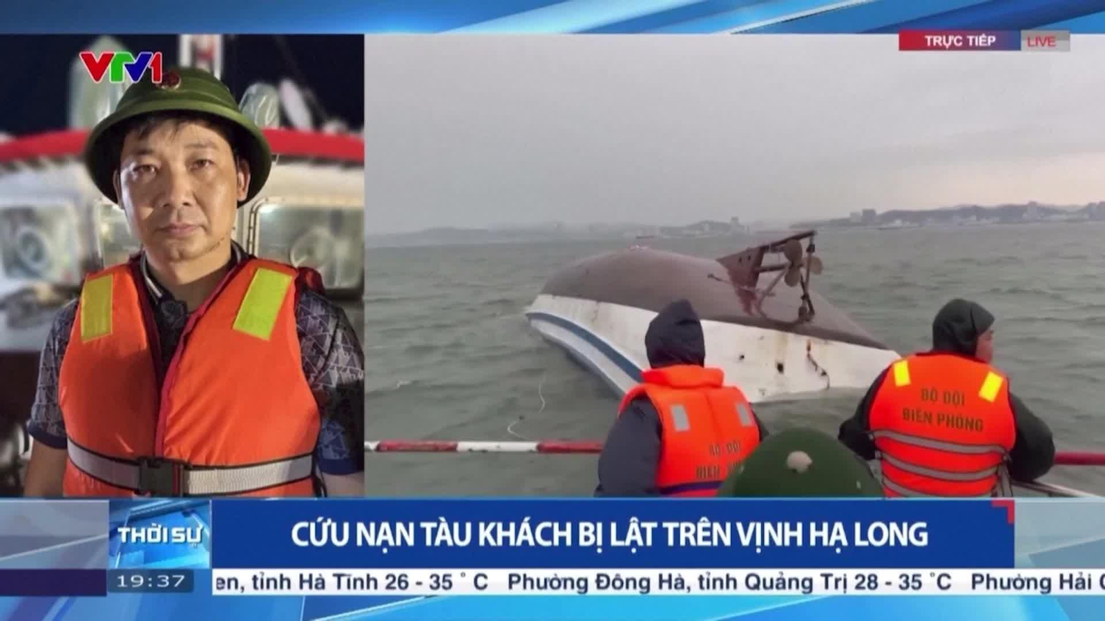 Fallecen al menos 28 personas al naufragar por el temporal un barco turístico en Vietnam