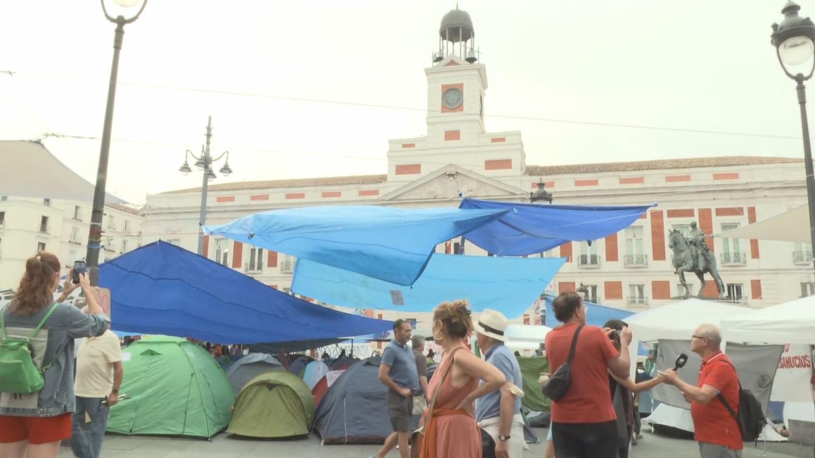 Tercer día de acampada en Sol