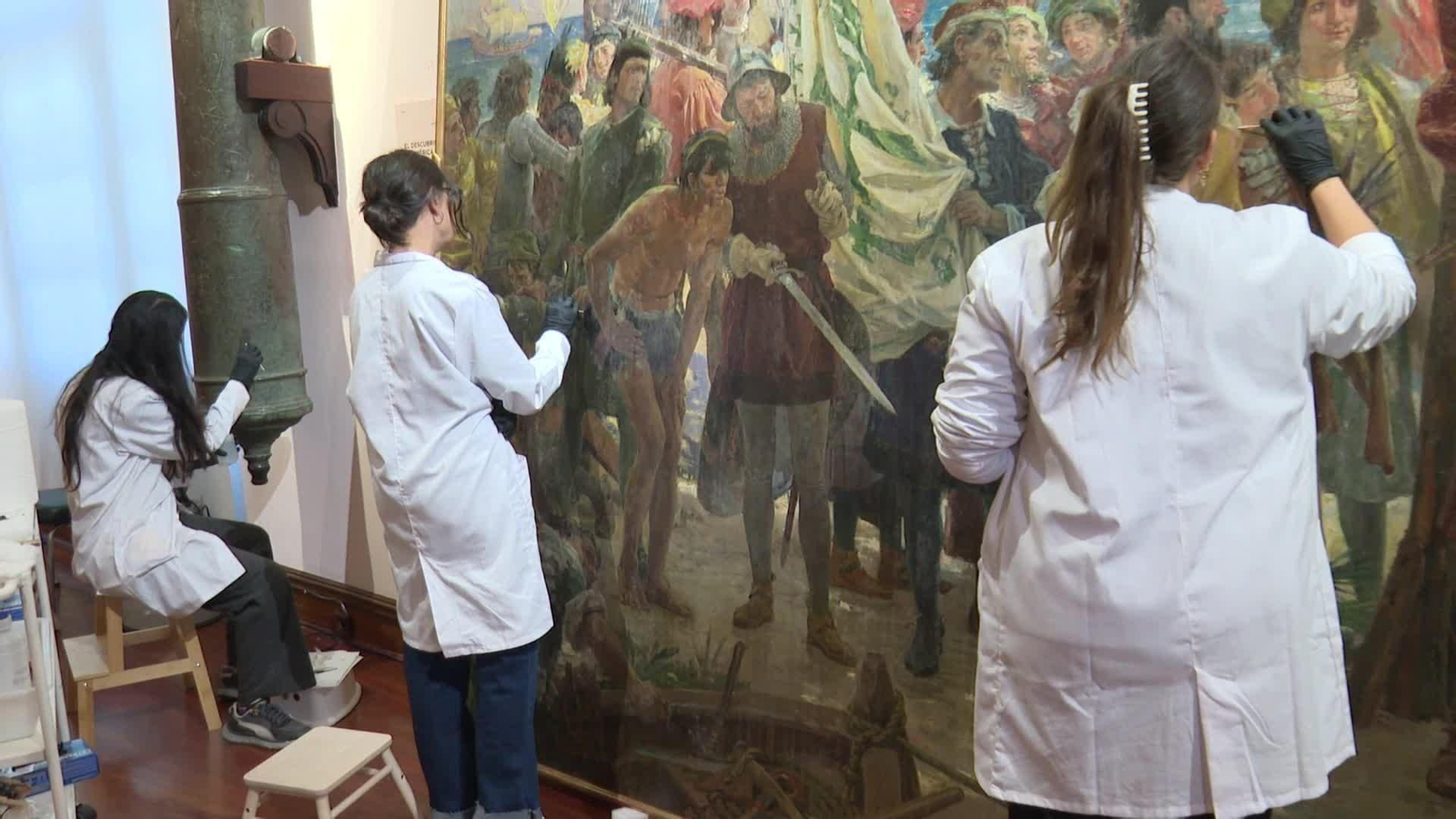 va restauran cuadro atacado