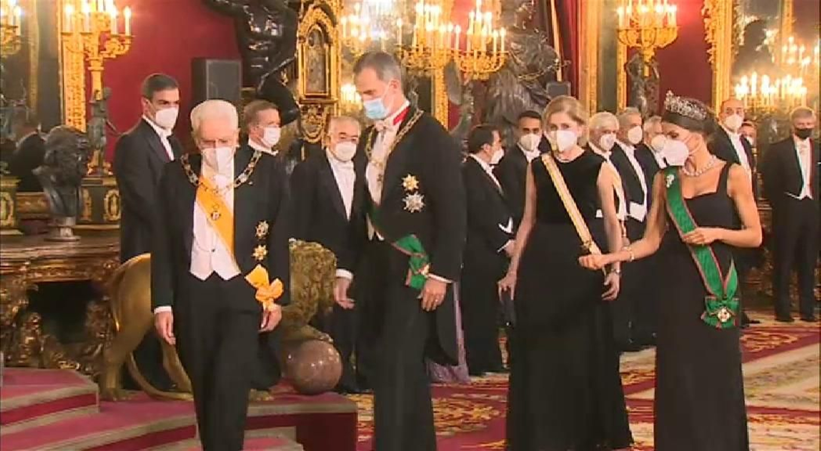 Cena de gala en el Palacio Real en honor al presidente de la República de Italia Cena de gala en el Palacio Real en honor al presidente de la República de Italia