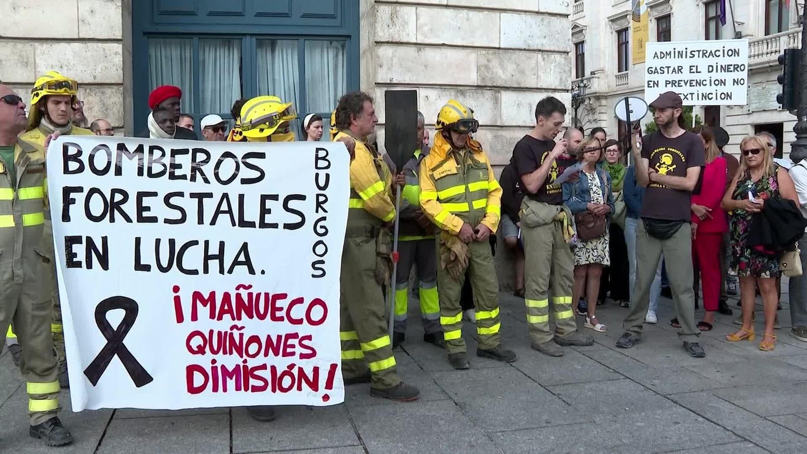 J029-BURGOS PROTESTA BOMBEROS FORESTALES