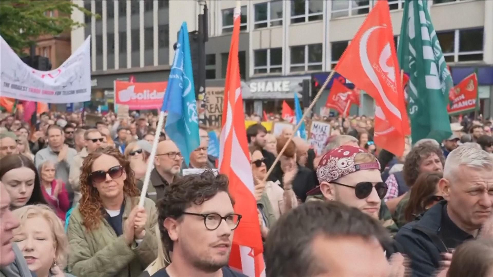 Protestas en Belfast