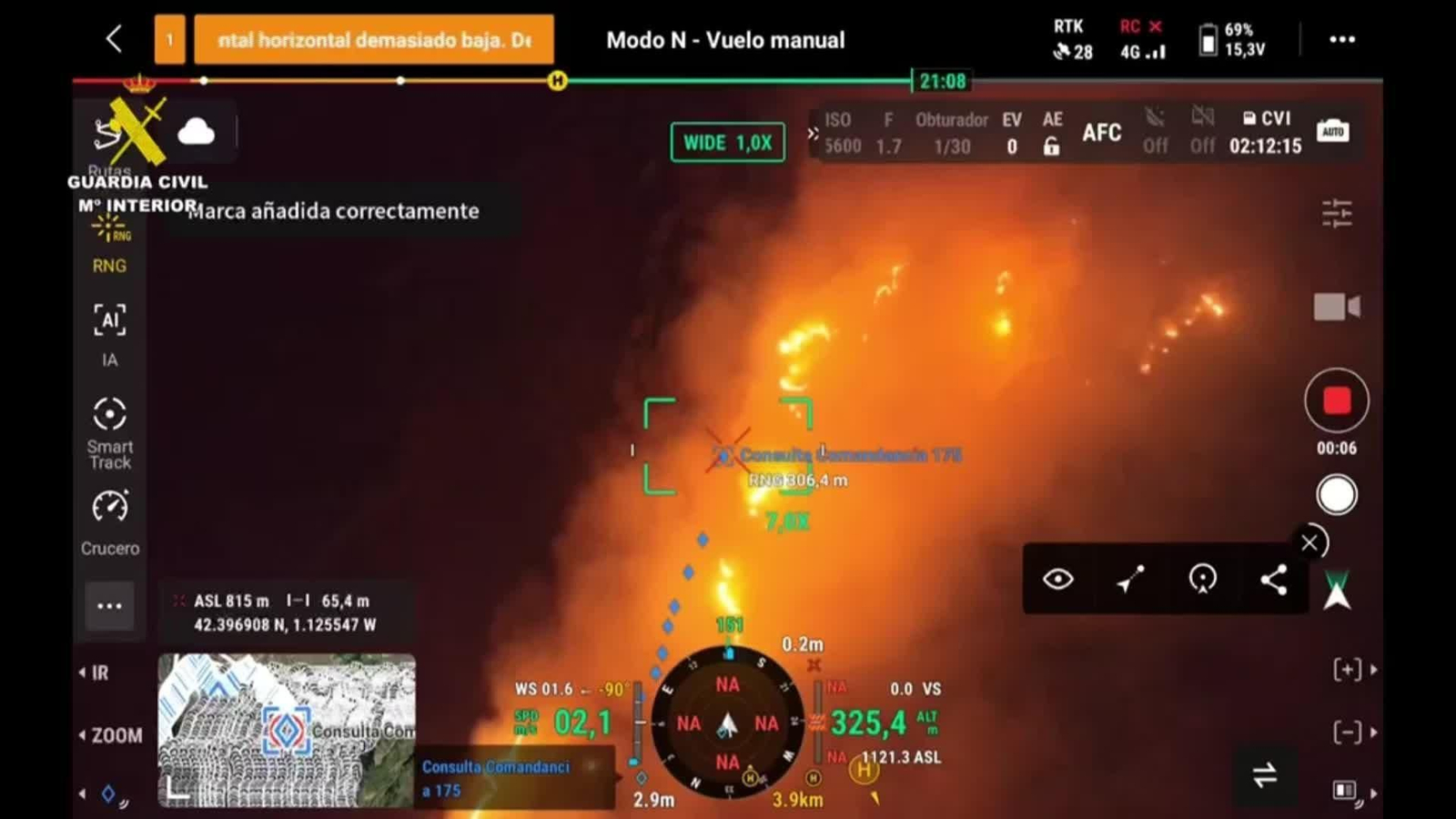 V012-IMAGENES GCIVIL CAMARA NOCTURNA INCENDIO ORES ZARAGOZA