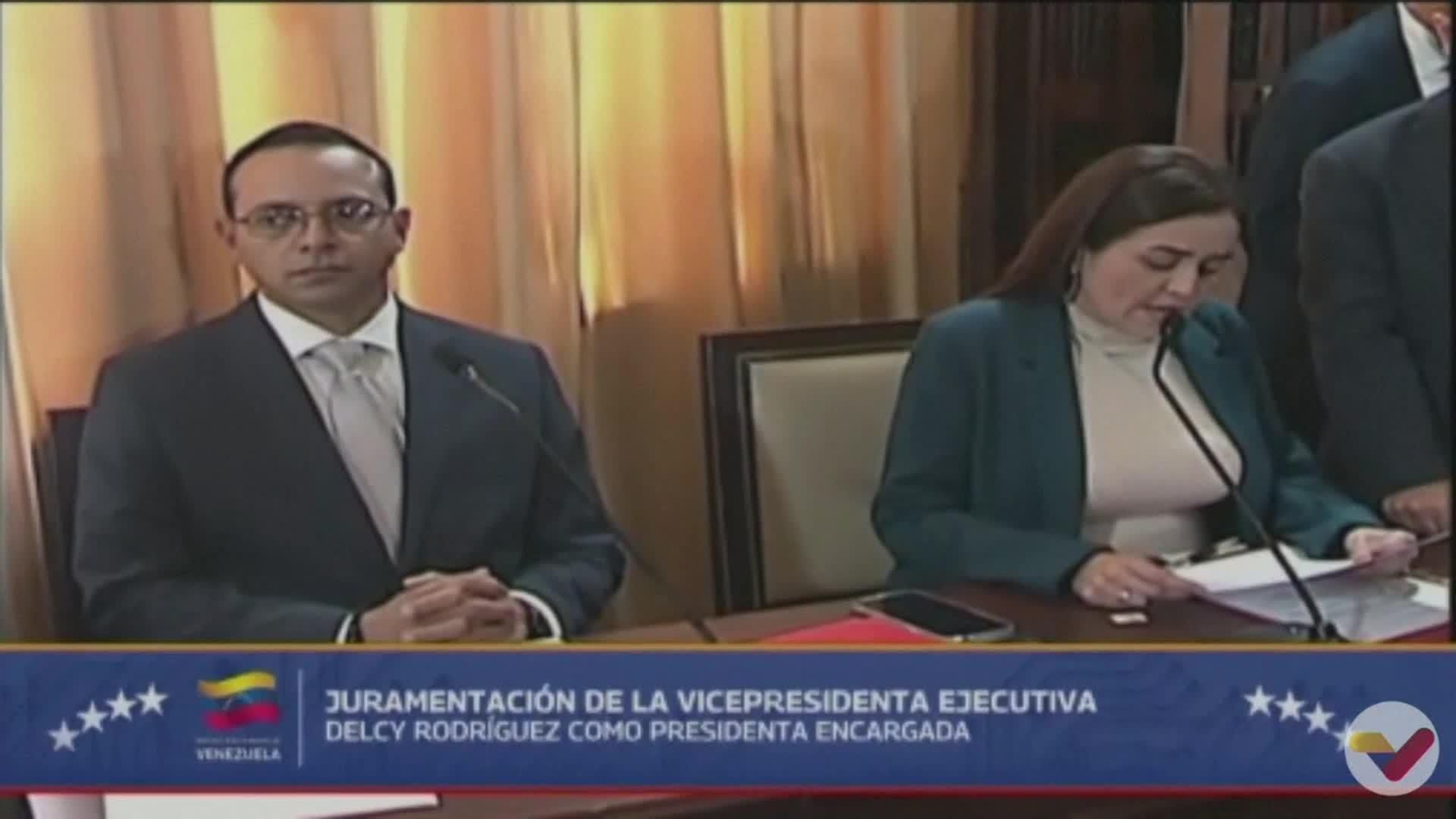 L089-FLASH VENEZUELA JURA DELCY RODRIGUEZ PRESIDENTA