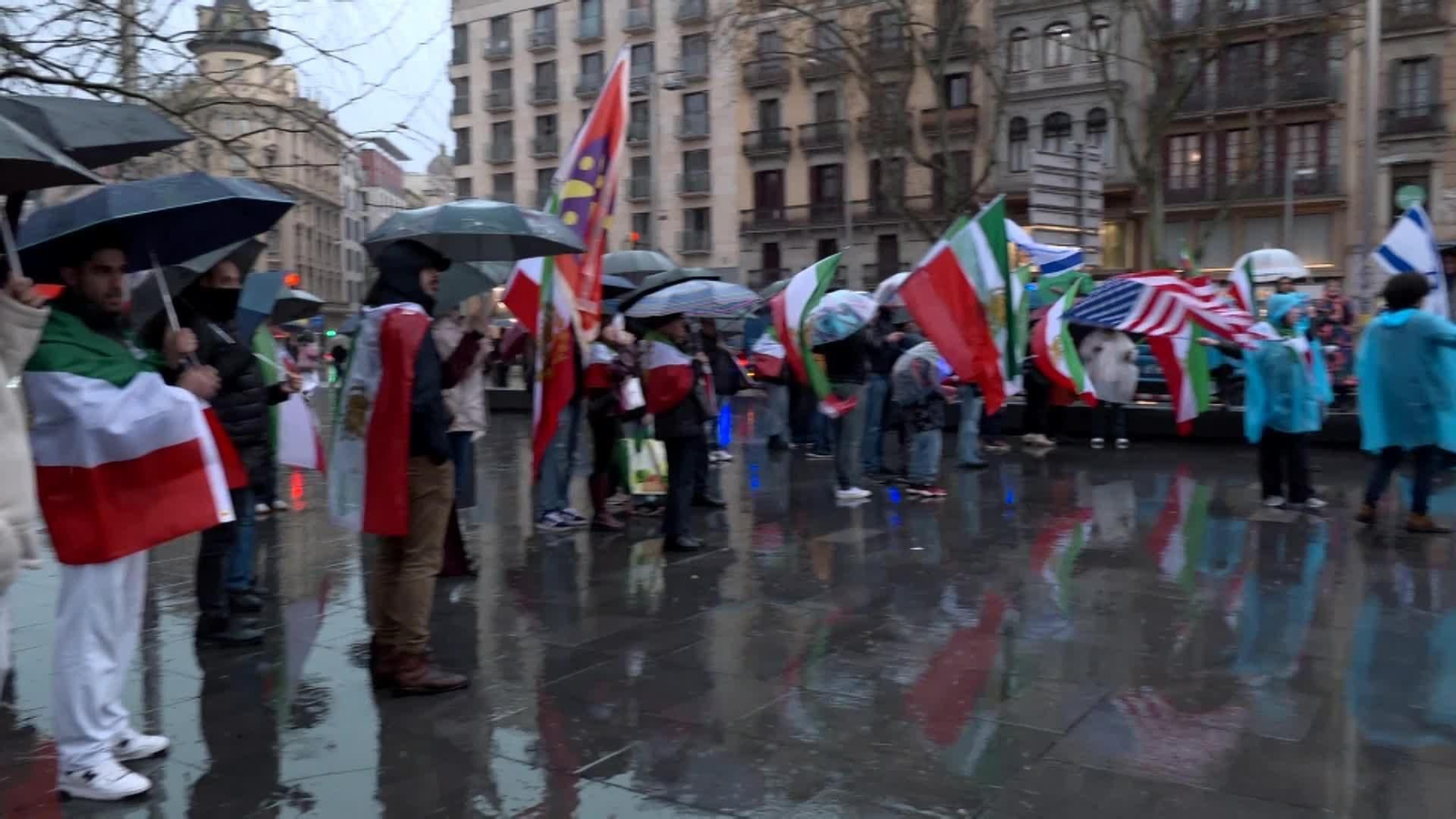 S042-BARCELONA CONCENTRACION OPOSITORES IRANIES