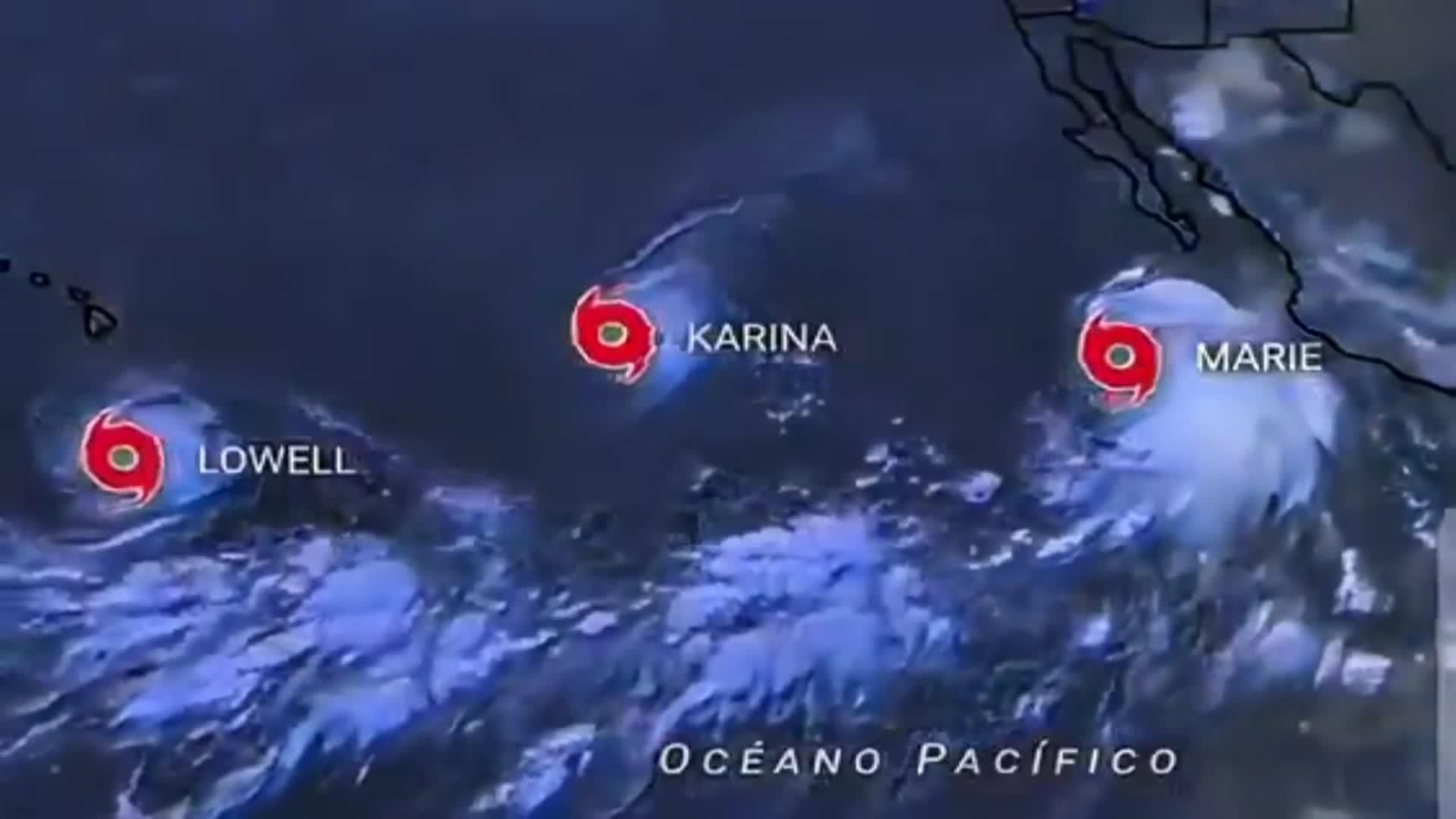 va huracanes en el pacifico