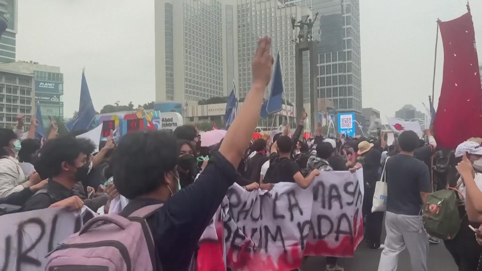 X069-INDONESIA PROTESTAS ESTUDIANTES