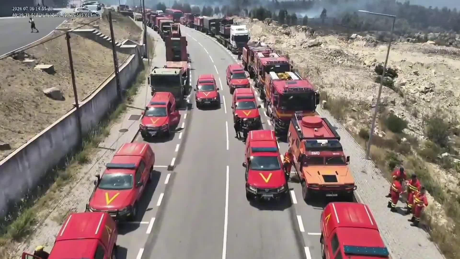 L063-MADRID REGRESO EFECTIVOS UME INCENDIO VOZUELA