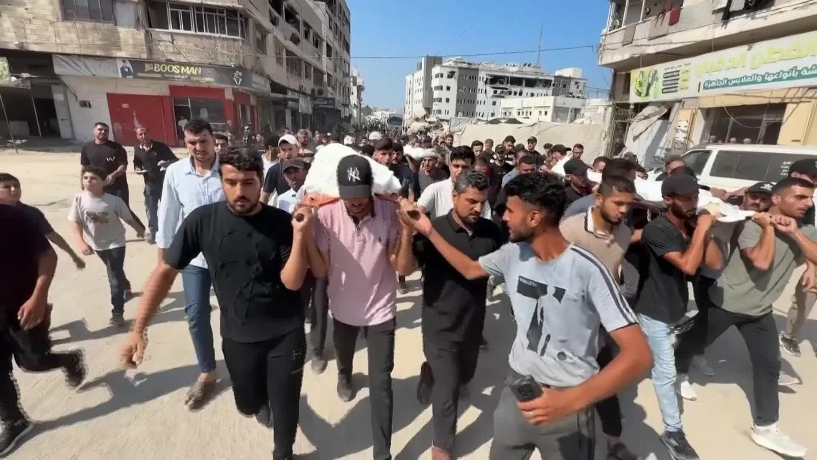 X061-GAZA CELEBRACION FUNERALES ATAQUE ISRAEL