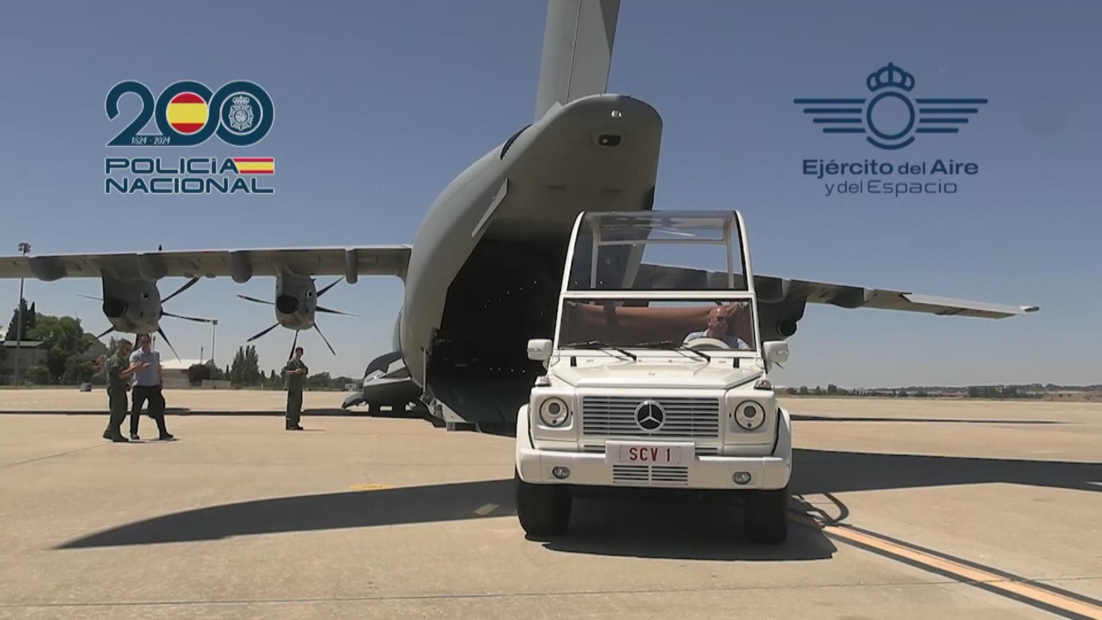 Papamóvil rumbo a Canarias