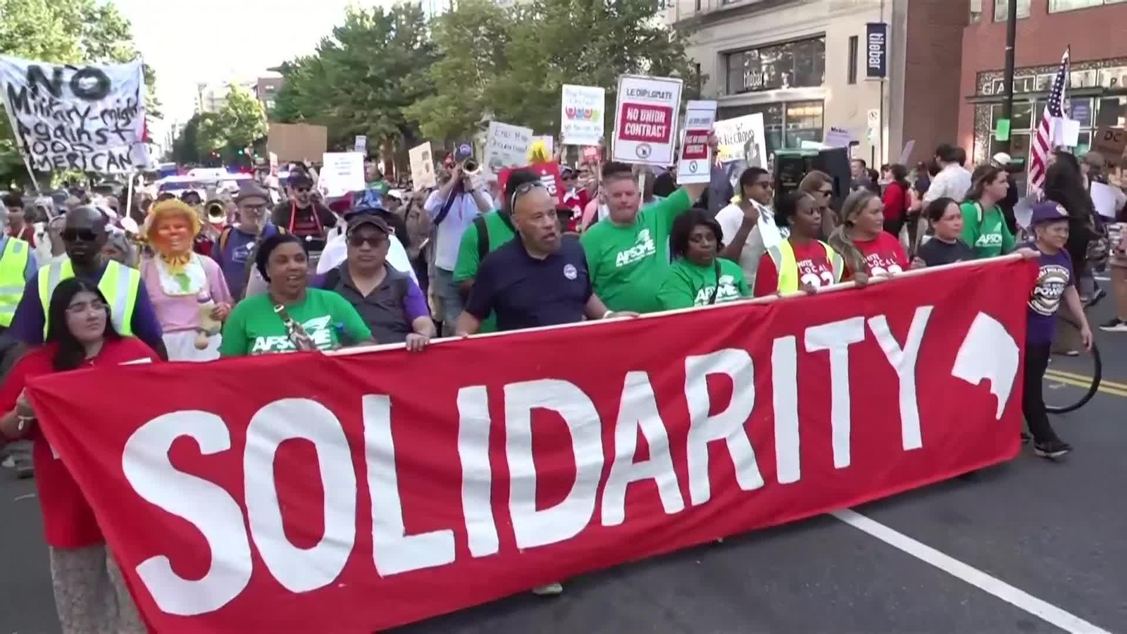 va protestas contra trump en washington