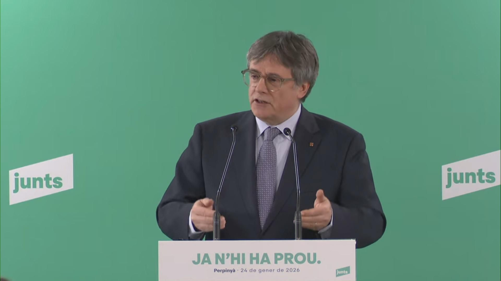 El líder de Junts Carles Puigdemont