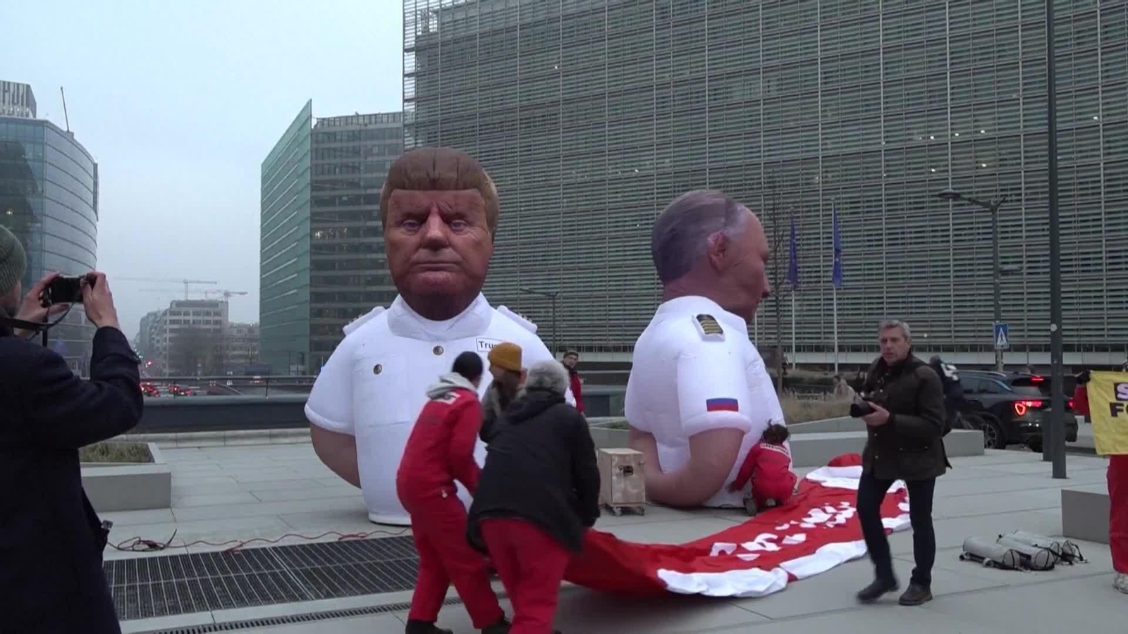 va protesta greenpeace contra gas ruso bruselas