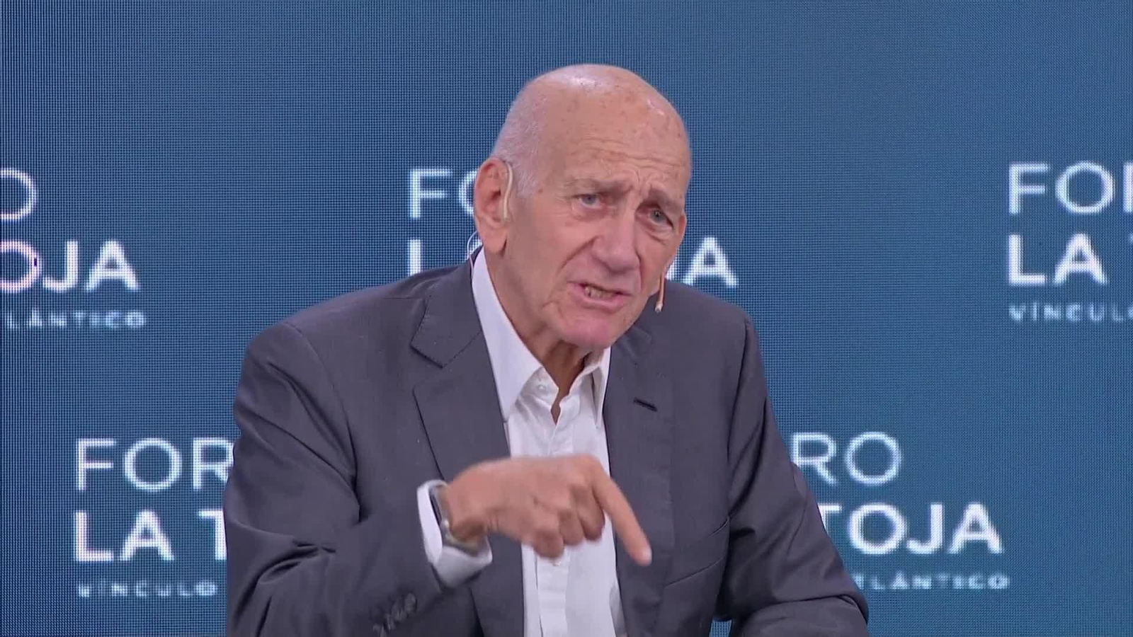 va olmert y palestino