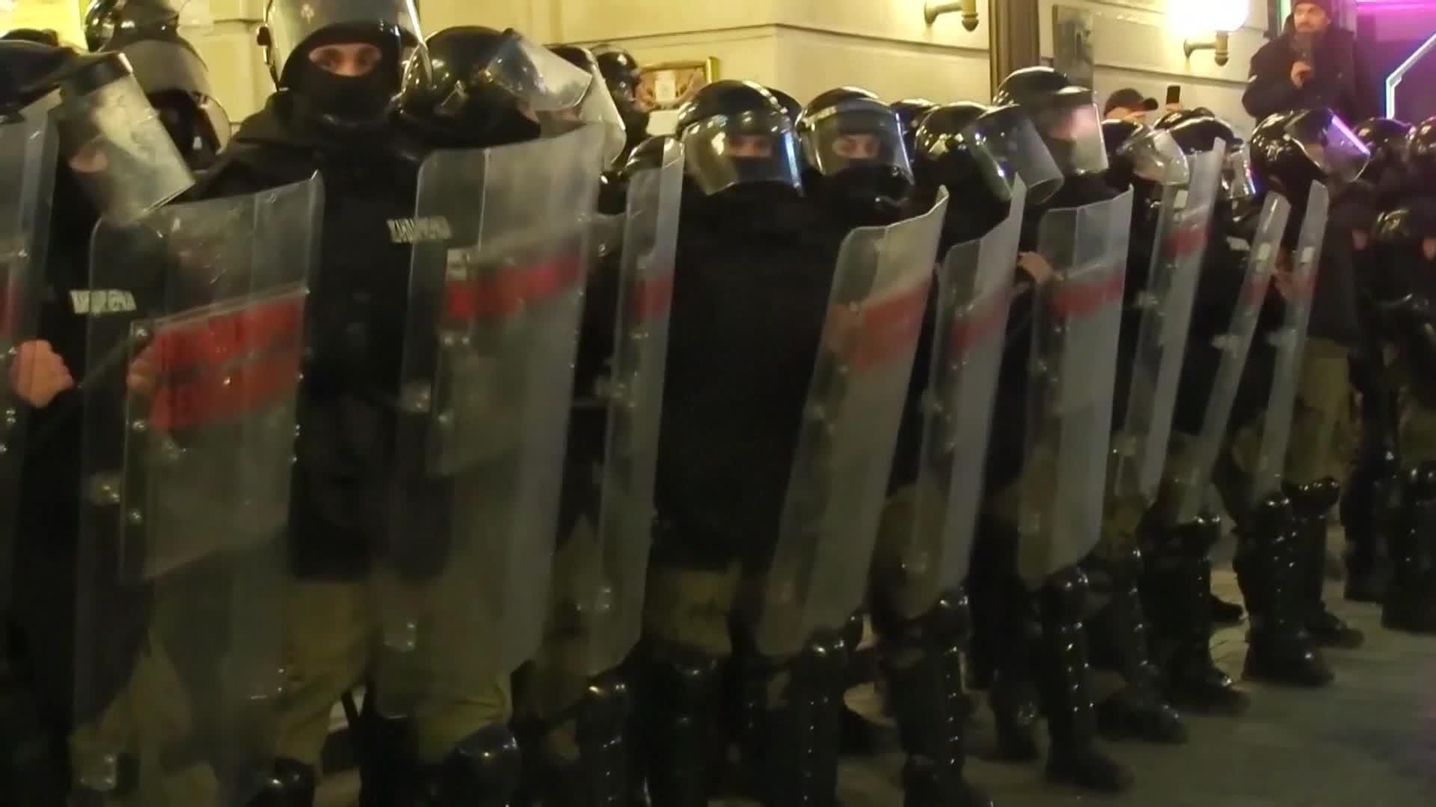 va serbia incidentes protestas
