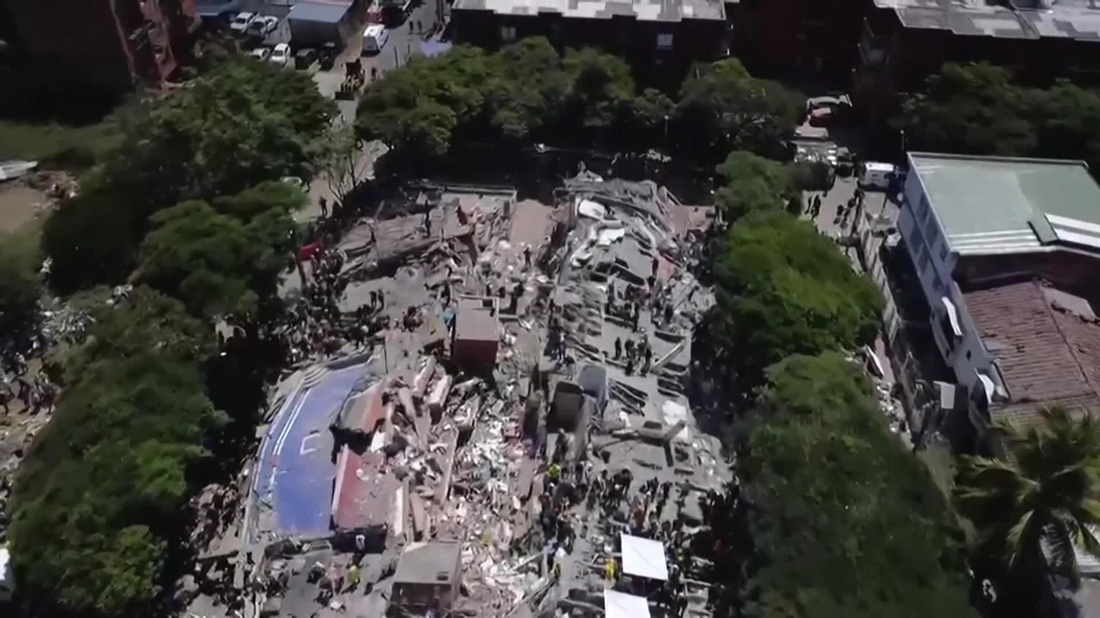 va imagenes aereas cali terremoto