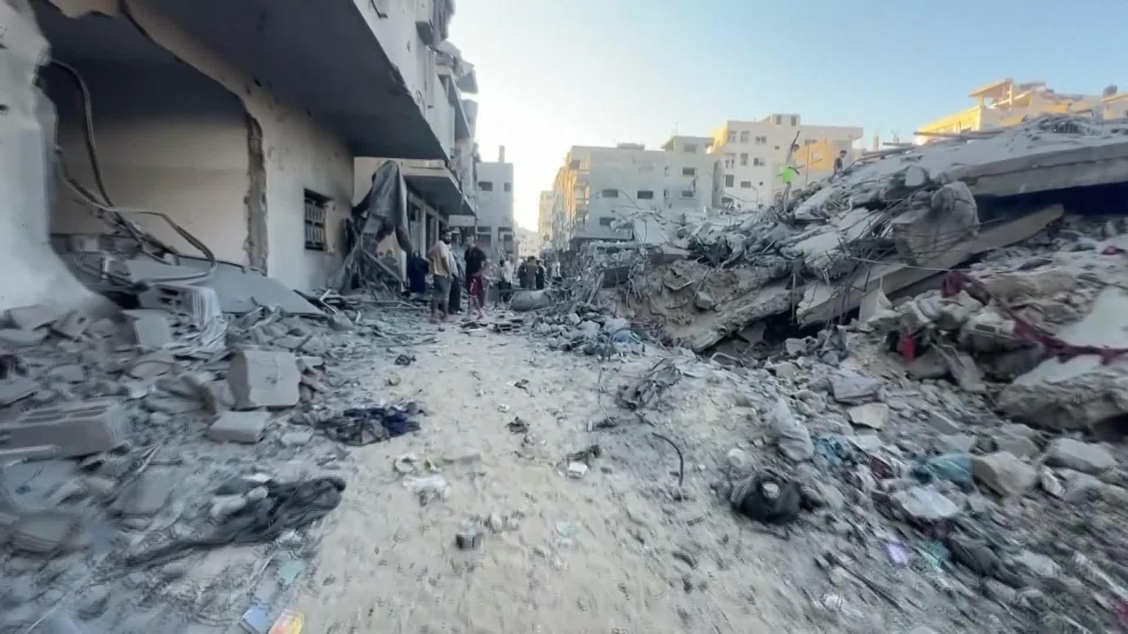 M049-GAZA MOMENTOS POSTERIORES A LOS ATAQUES DE HOY