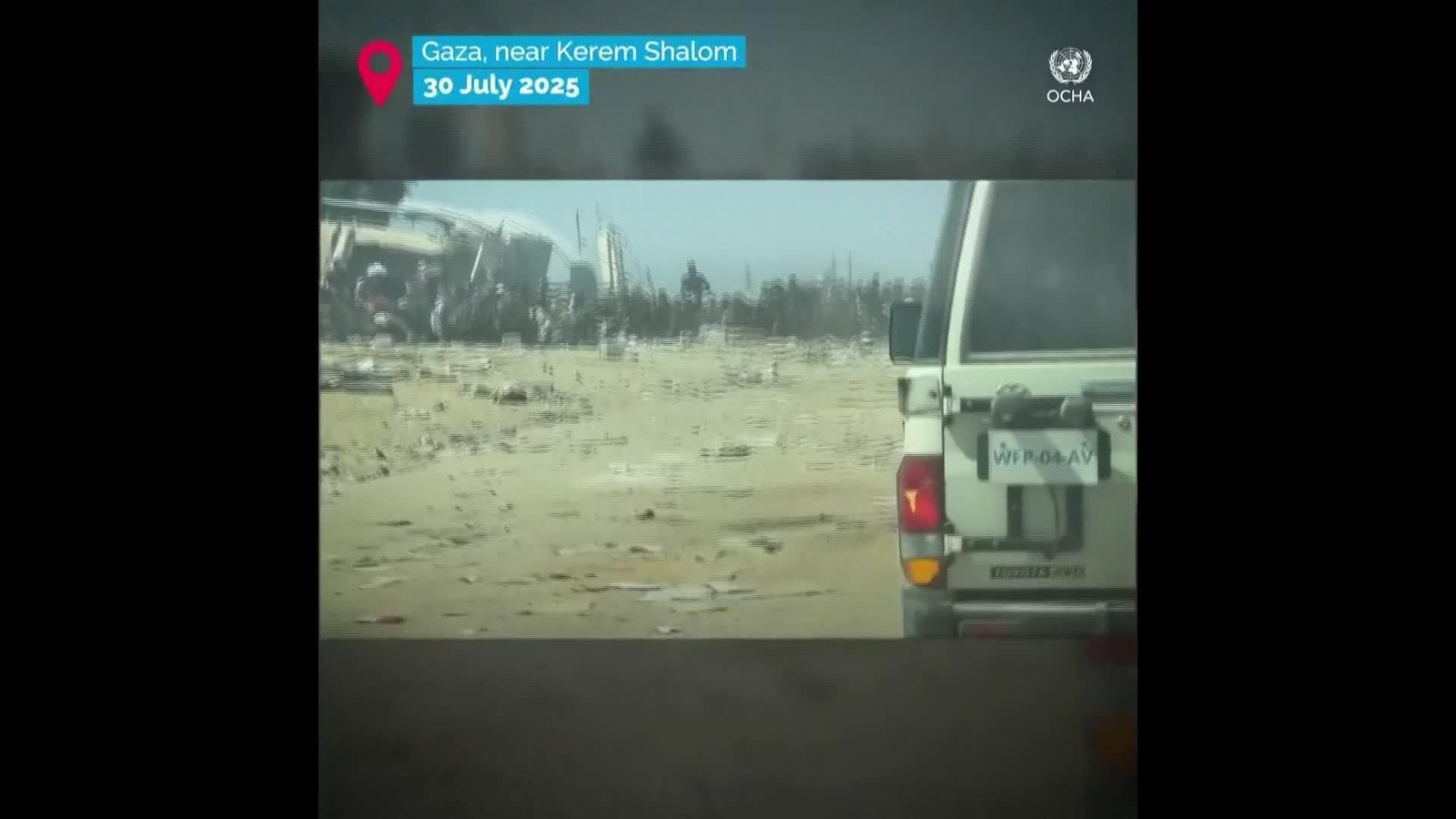 J041-GAZA VIDEL ONU DISPAROS DURANTE EL REPARTO DE AYUDA
